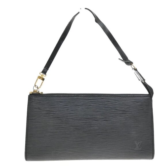 LOUIS VUITTON LV Pochette Accessoires Hand Bag Epi Leather Black M52942 31KB270 - Picture 1 of 14